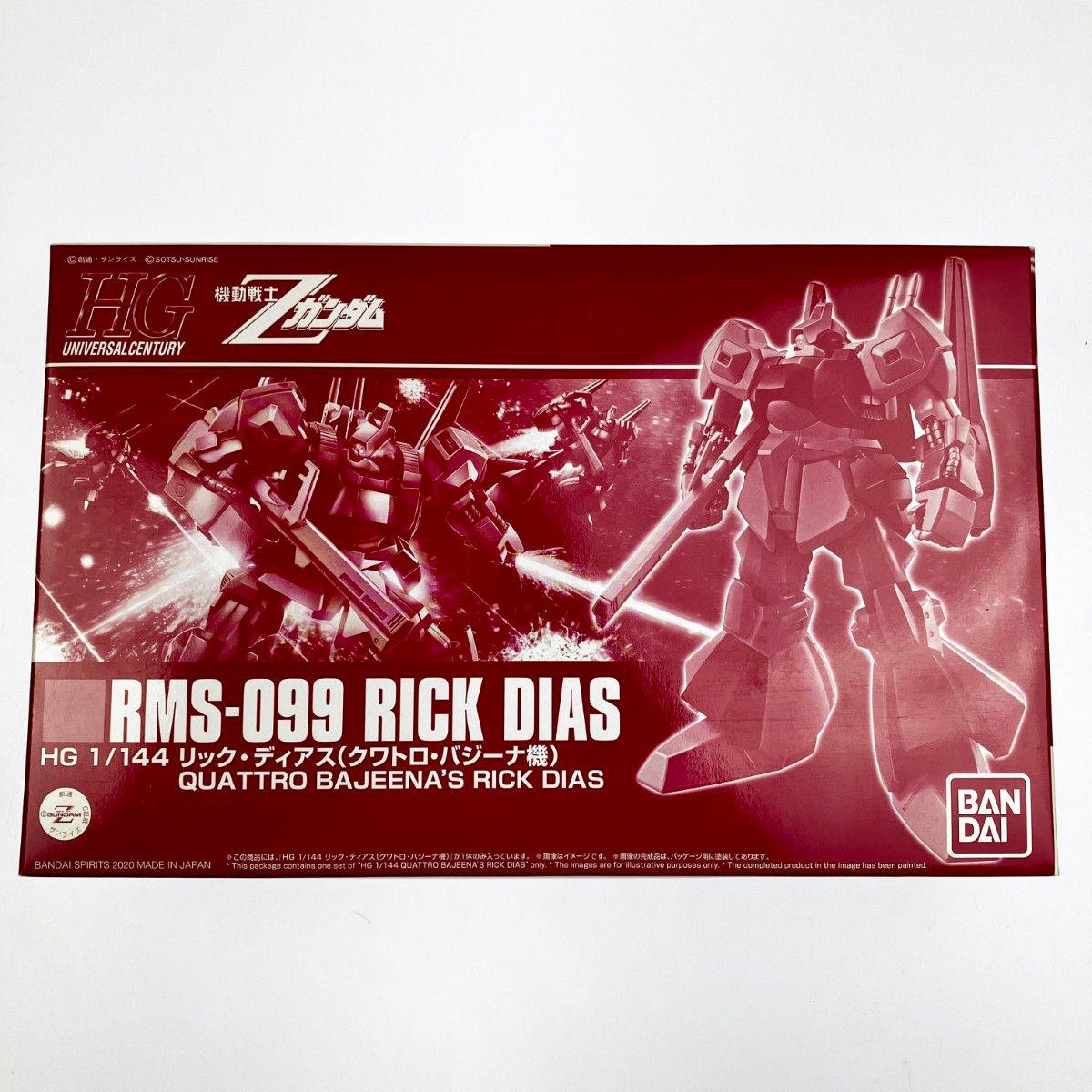 ▽▽バンダイスピリッツ HGUC 1 144 リック ディアス クワトロ バジーナ機 未組立品