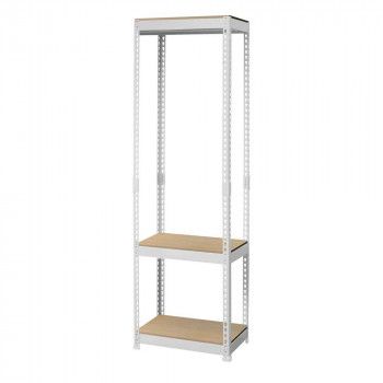 ハンガーラック3段 幅51cm MK-853HWH ホワイト