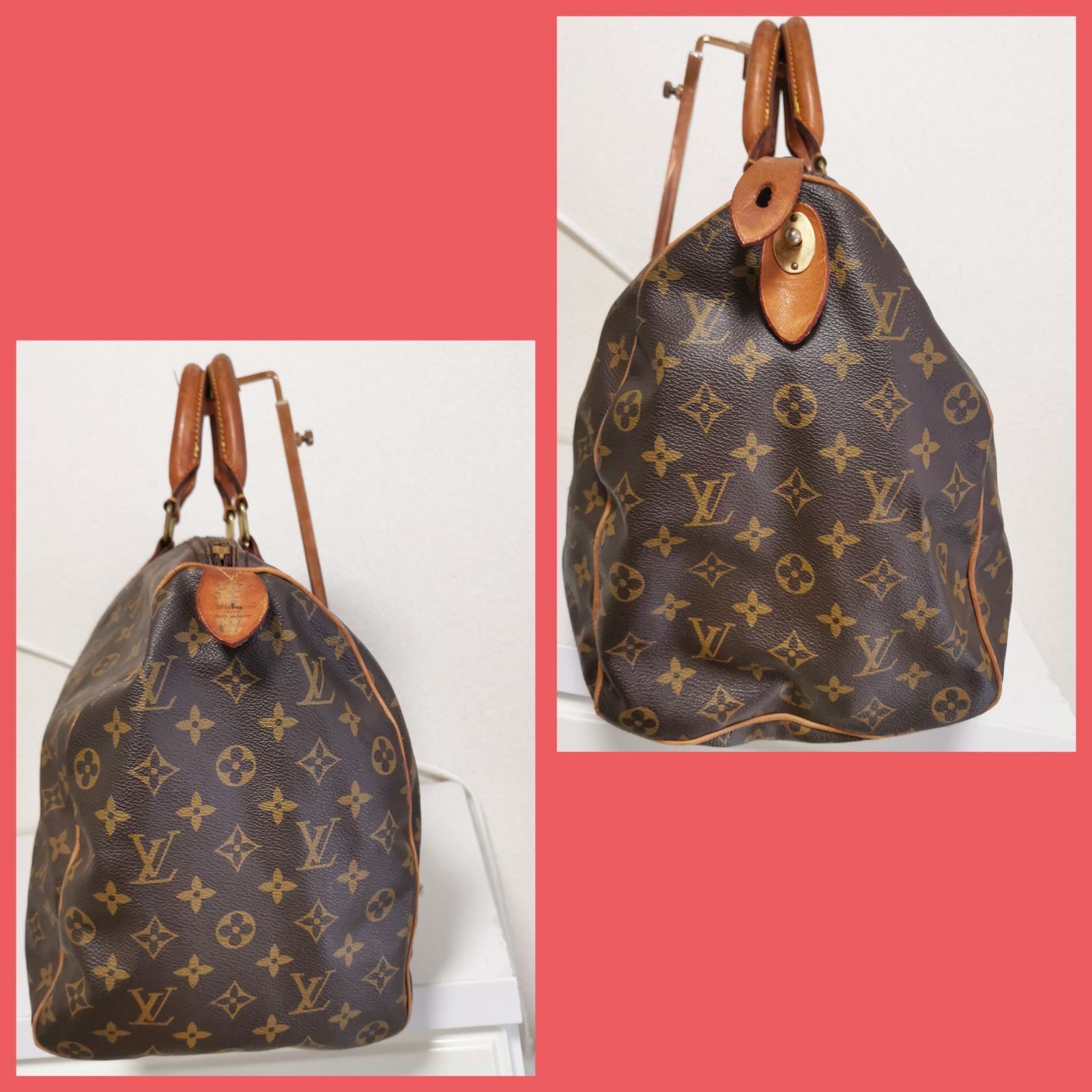 良品】ルイヴィトンLOUIS VUITTON キーポル45 モノグラム柄