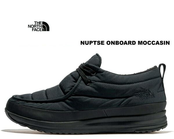 ノースフェイス ヌプシ オンボード ウォータプルーフ モカシン THE NORTH FACE NUPTSE ONBOARD MOCCASIN TNF BLACKK nf52372-kk ブラック 防水 撥水 保温