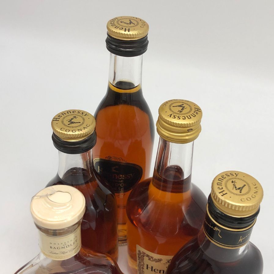 Hennessey ヘネシー ミニチュアボトル5本セット ヘネシー ミニボトル 5本セット 50ml 40%【B4】 - メルカリ
