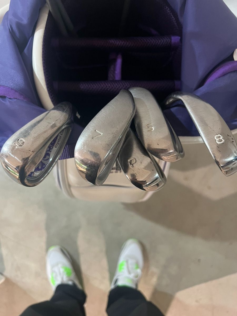 Crystal cat ゴルフセット 良い ONOFFバッグ付き リンクス ゴルフ