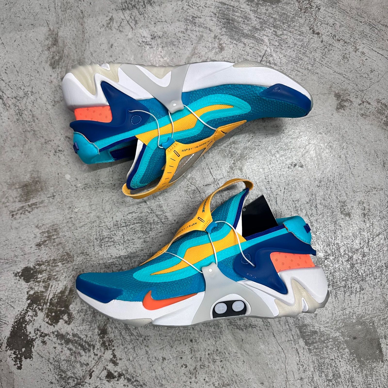 未使用品 NIKE ADAPT HUARACHE HYPER JADE/TOTAL ORANGE