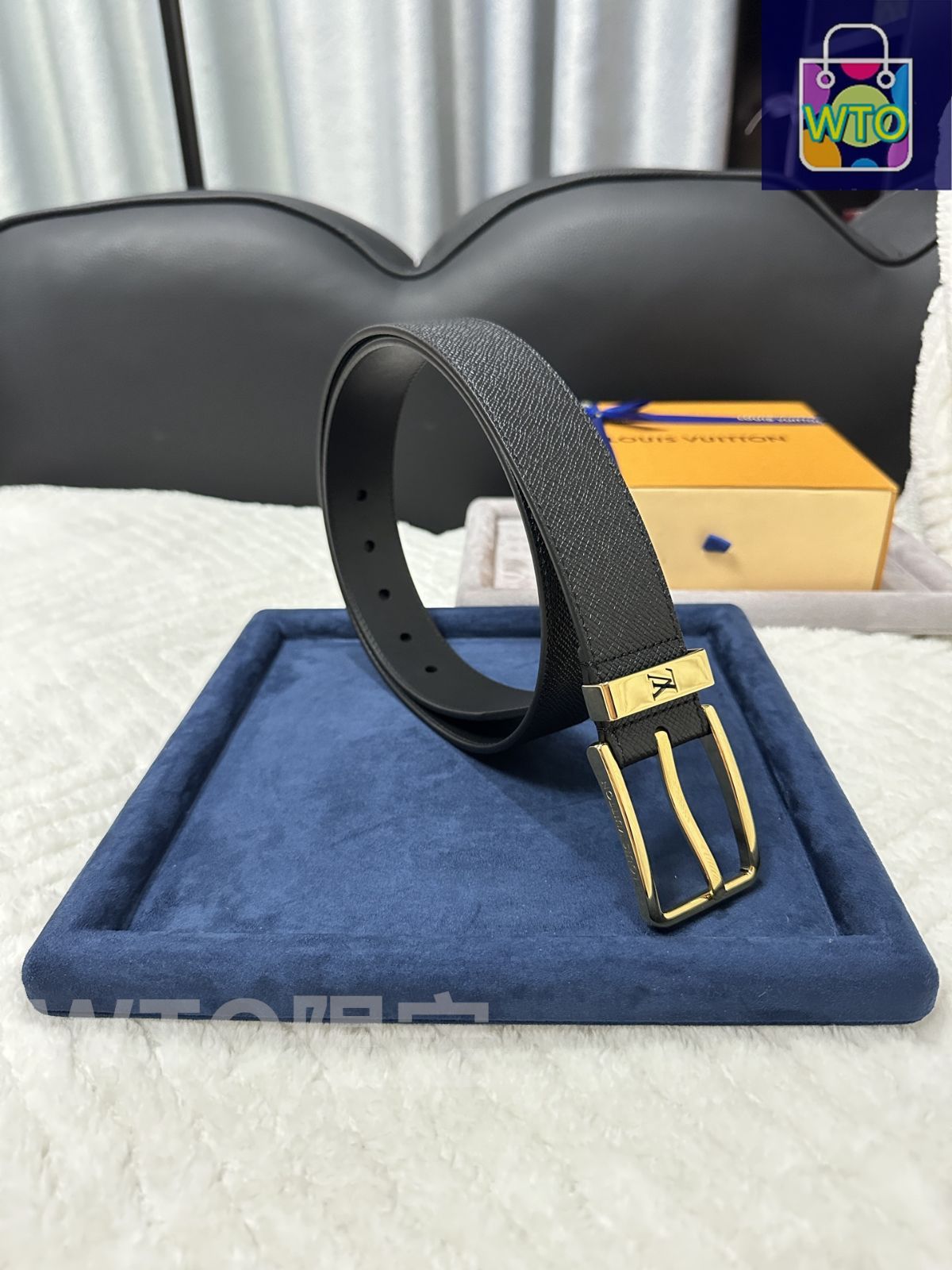 LOUIS VUITTON ブラックレザーベルト LOUIS VUITTON ブラックレザーベルト - メルカリ