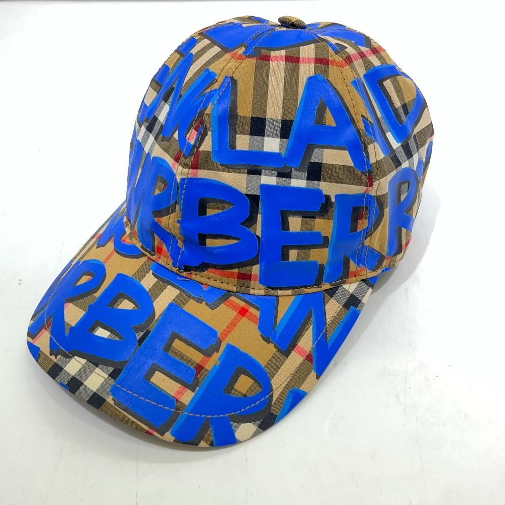 06w10310 バーバリー BURBERRY バーバリー グラフティノバチェック キャップ サイズS|M 260923 キャップ
