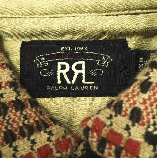 新品 RRL ダブルアールエル 24AW ウールジャカードオーバーシャツ