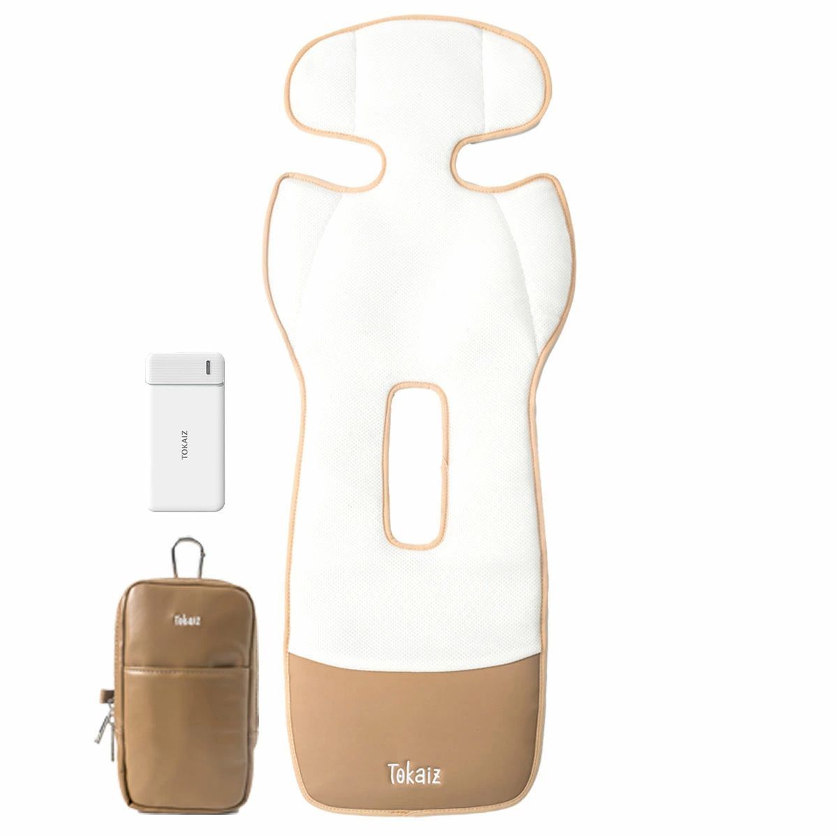 クールシート＆1万mahバッテリー ココア【2025進化版】保育士おすすめ ベビーカー シート ファン付き 冷感 夏用 暑さ対策 ベビーカー 扇風機 クーラー メッシュ 洗える チャイルドシート カバー 車 ひんやり 冷却 エアー 新生児 子供