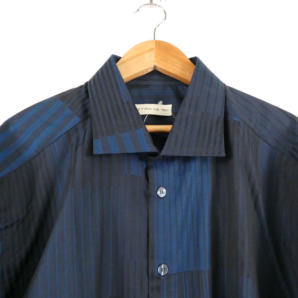 美品 ETRO エトロ 192-11451-8608 長袖シャツ 43 コットン100