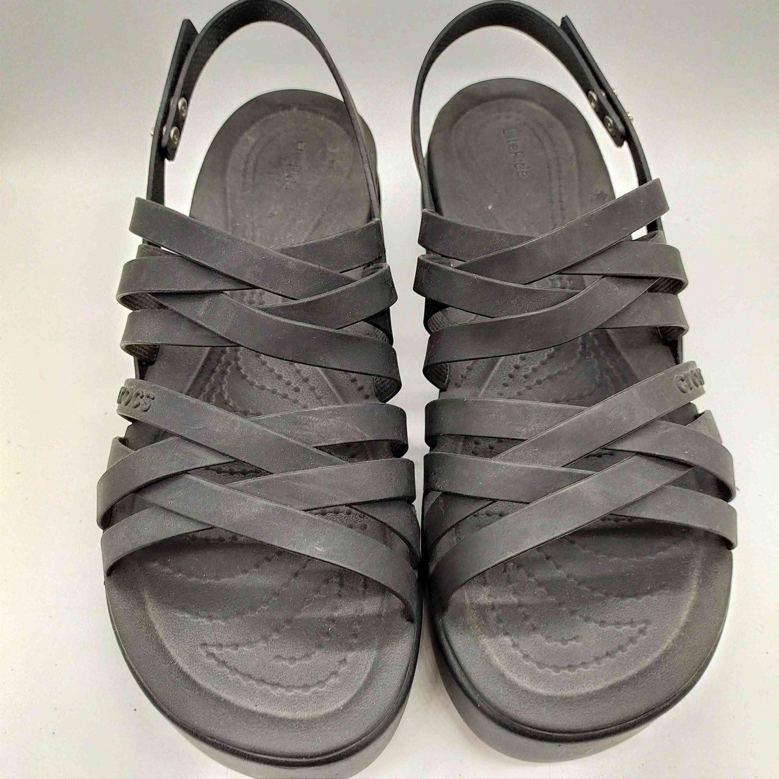 クロックス crocs BROOKLYN STRAPPY LOW WEDGE ブルックリン