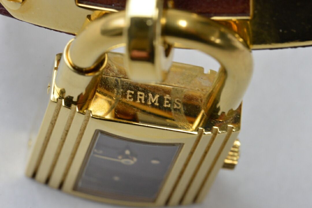 883超美品　エルメス　ケリーウォッチベルト　ワインレッド　シルバー　レザー imgrc0096875036.jpg