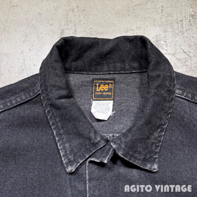Lee 220 ブラックデニムジャケット USA製 80s Lee 220 アメリカ製