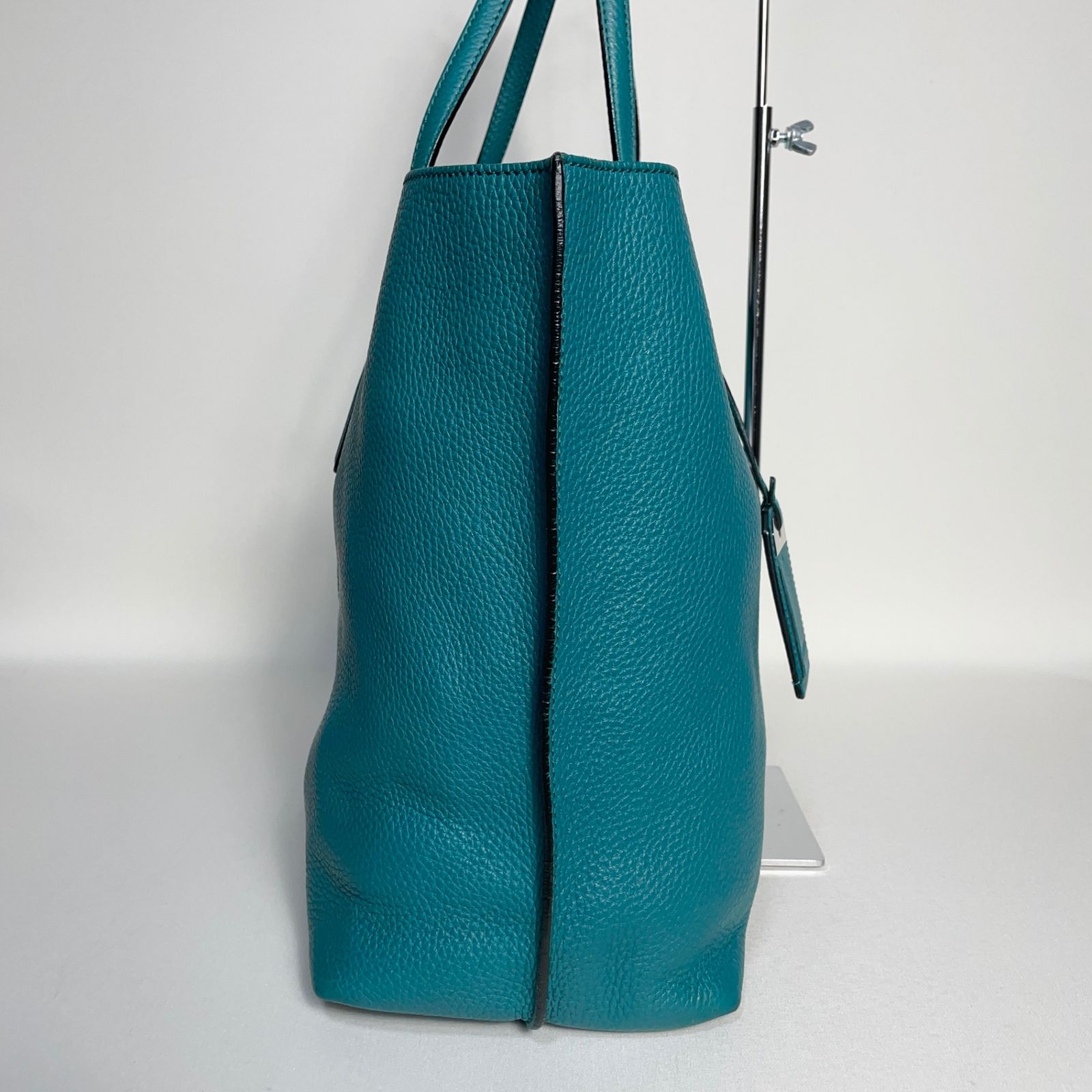 2502-145｜美品｜トッズ ジョイ トートバッグ レザー ブルーグリーン 