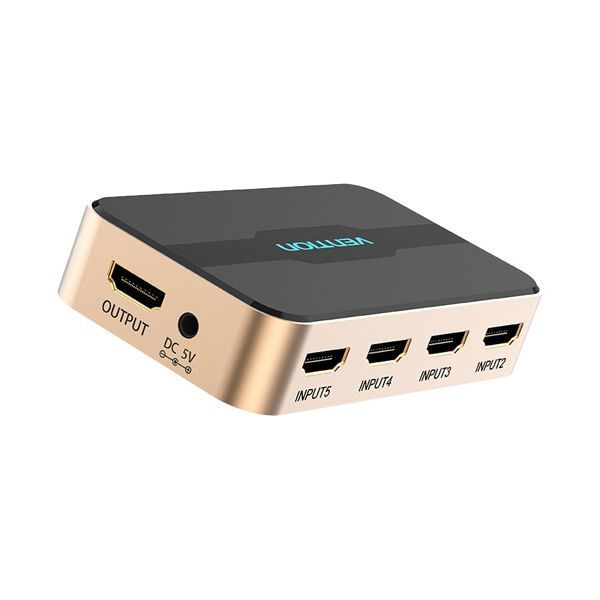 ベンション HDMIスイッチャー 5 In 1 Out ゴールド AC-2441 1台