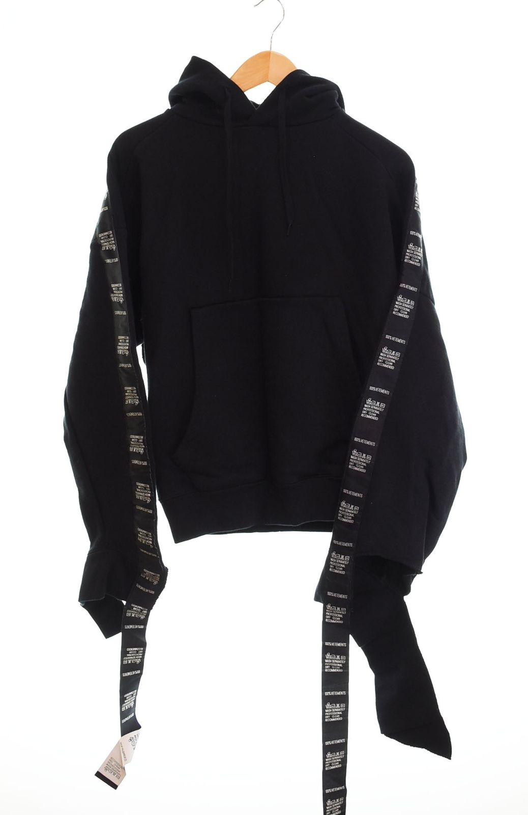 ヴェトモン　テープデザインパーカー　WSS18TR26 ヴェトモン VETEMENTS 18SS Tape Hoodie WSS18TR26 テープ デザイン