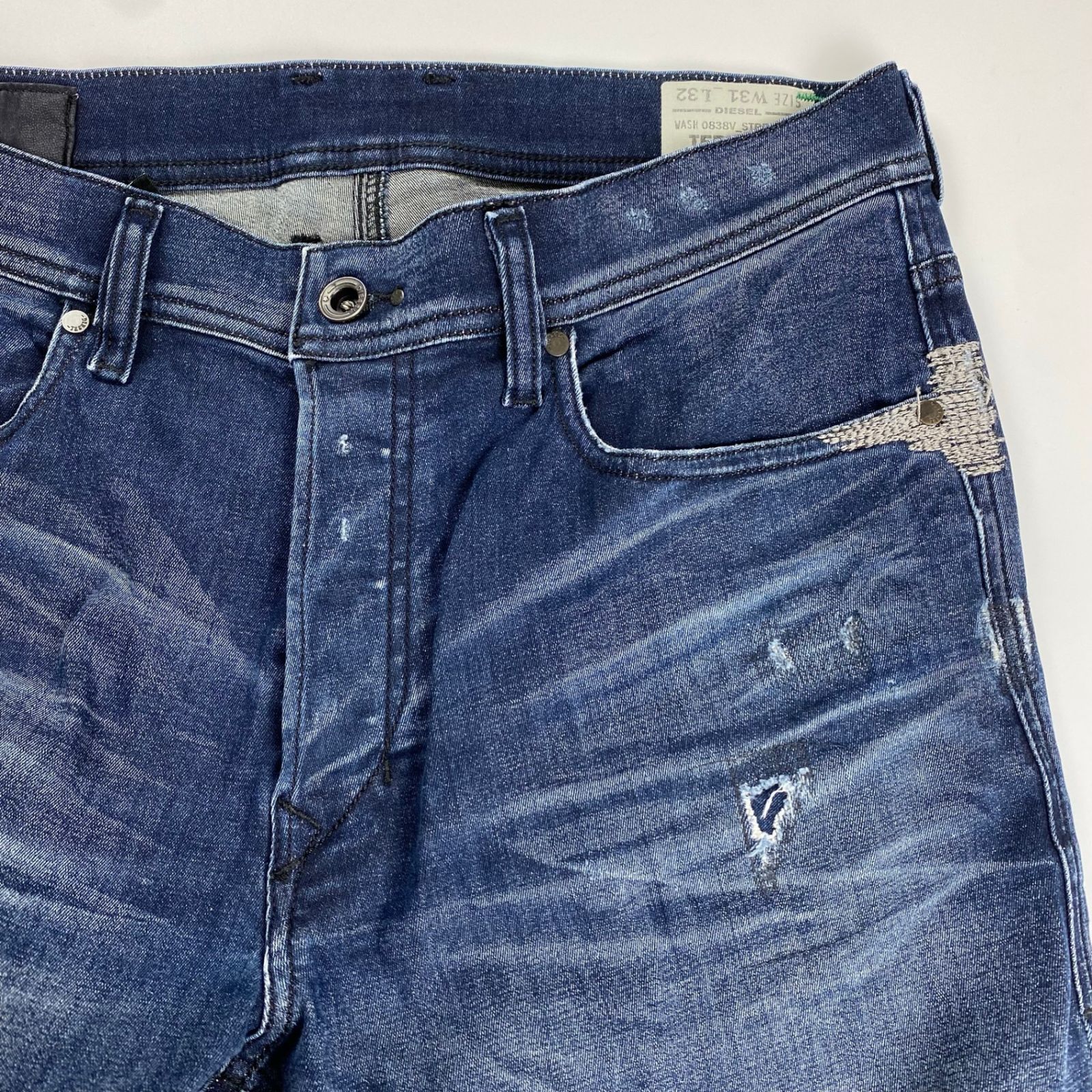 DIESEL ディーゼル / TEPPHAR ダメージ加工 デニムパンツ 0838V