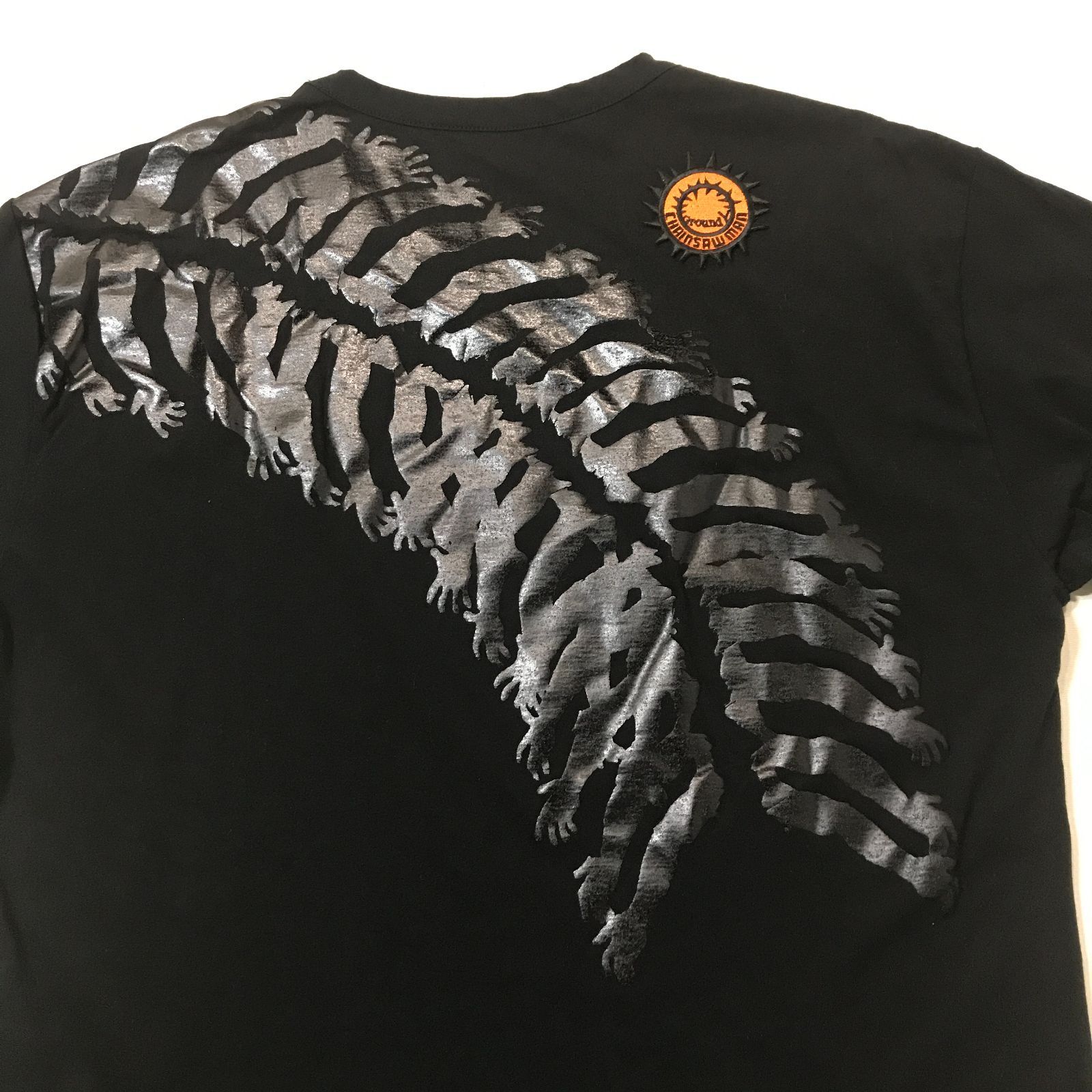 直営店限定カラー ヨウジ ヤマモト Yohji Yamamoto Ground Y チェンソーマン コラボ Snake devil cotton T-shirt  蛇の悪魔 Tシャツ 3 ブラック カットソー 沢渡アカネ - メルカリ