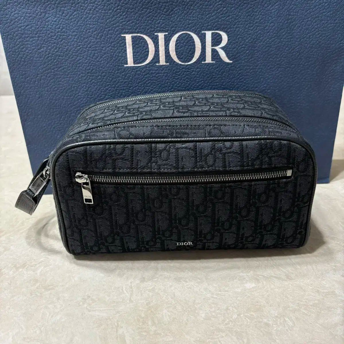 正規品 Dior ディオール オブリーク トイレタリー ポーチバッグ