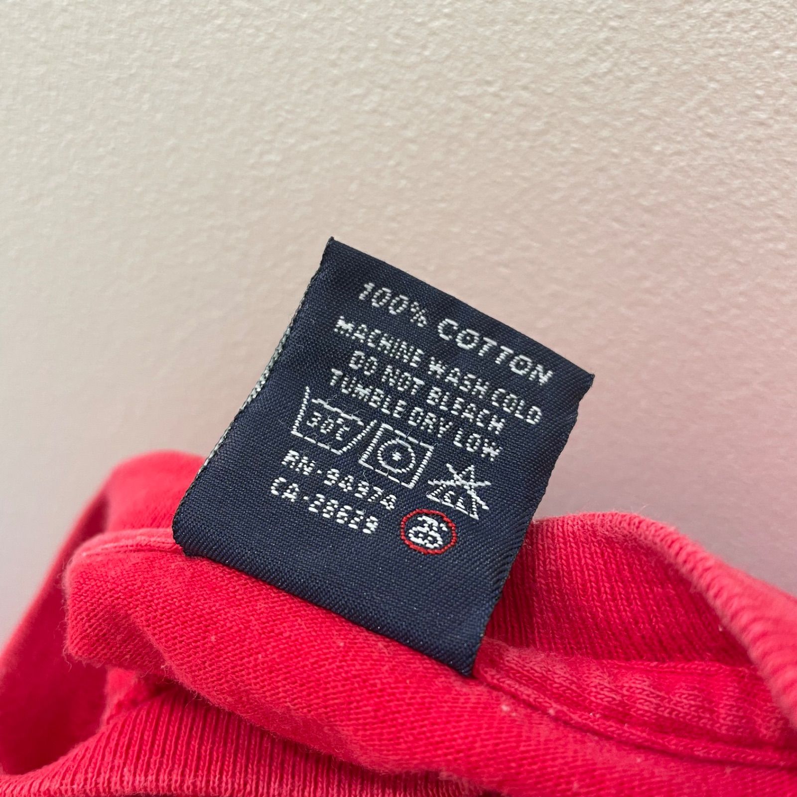 STUSSY ステューシー ロゴプリントTシャツ L レッド 90s 紺タグ