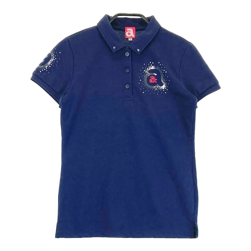 サイズ：36 ARCHIVIO アルチビオ 半袖ポロシャツ ネイビー系