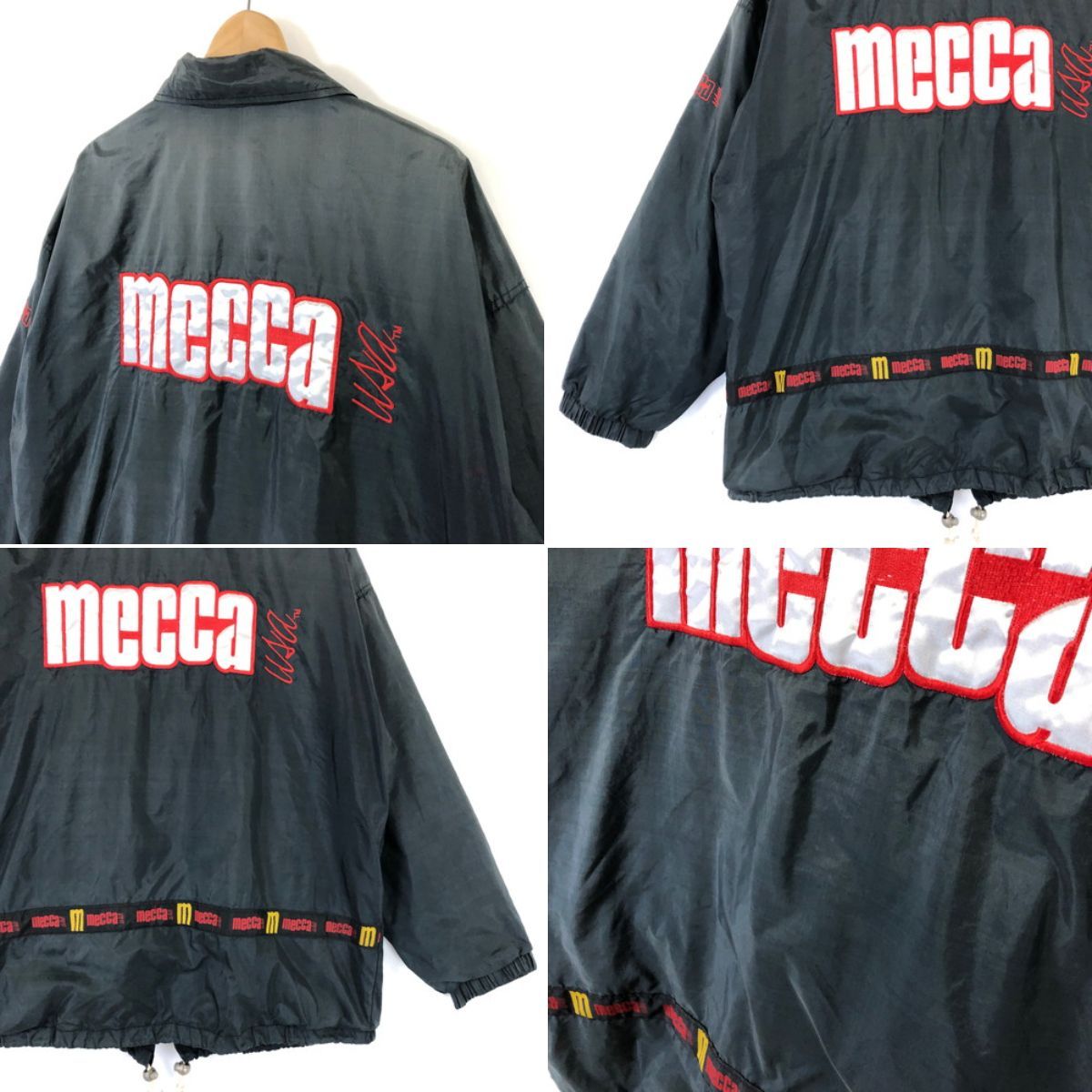 メンズ★レア★MECCA 90s ナイロンジャケット ビンテージ ロゴ