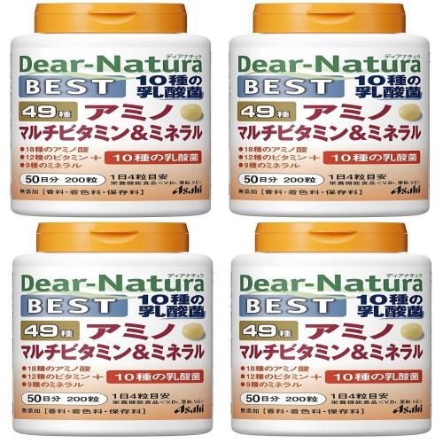 アサヒグループ食品 ディアナチュラ ベスト49 アミノマルチビタミンミネラル 200粒 ×4