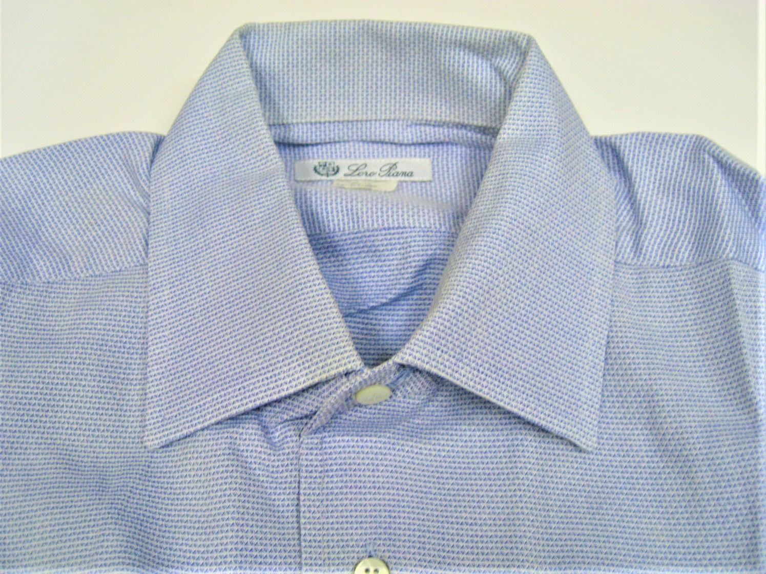 Loro Piana】ロロ・ピアーナ 長袖シャツ ライトブルー サイズ39 Loro