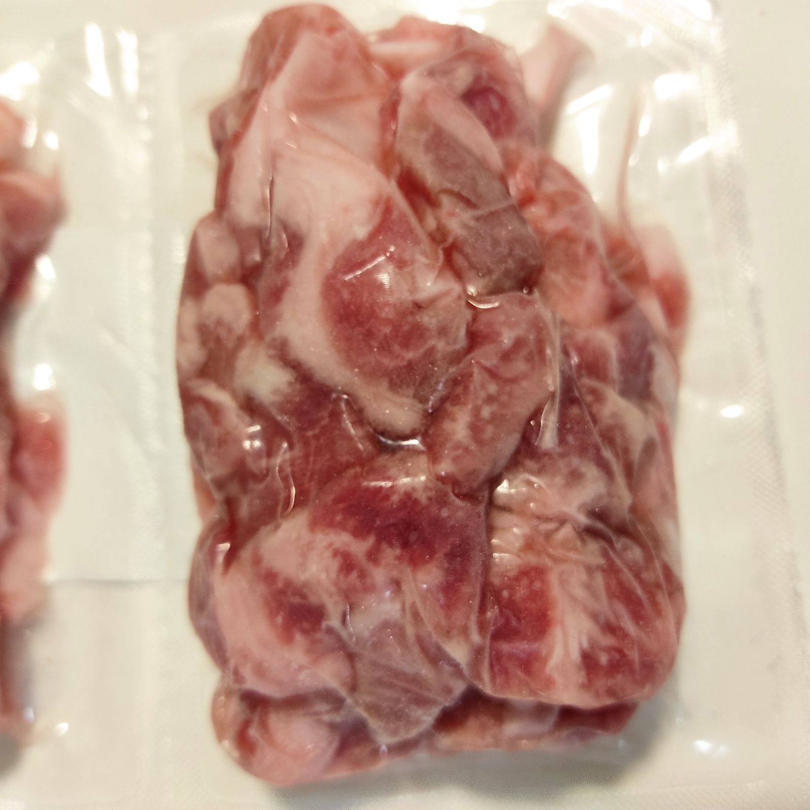 国産 豚肉 かしら 1kg (4パック) 肉 豚 こま 切り落とし　冷凍品-2