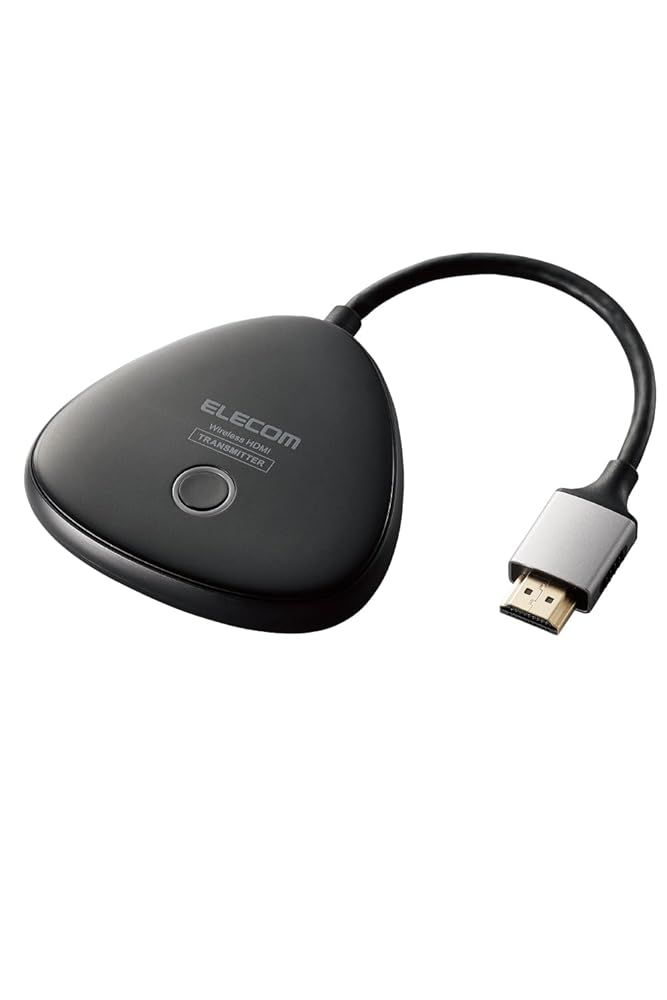 エレコム ワイヤレスhdmi 送信機 エクステンダー 無線 4K 3840×2160 30Hz トランスミッター 最大伝送距離 15m サビや劣化に強い金メッキ加工 DH-WLTXHM1BK