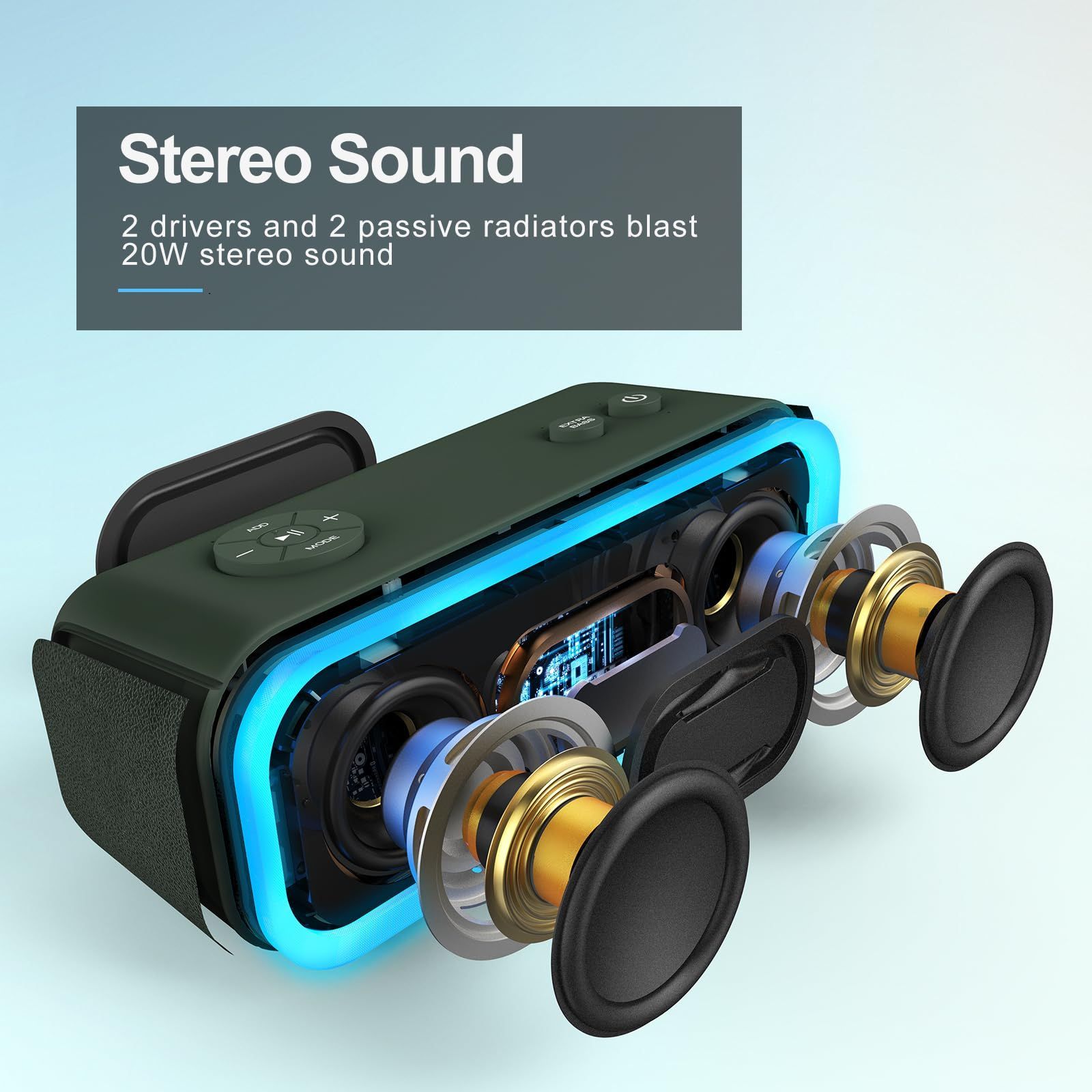 数量限定】Bluetooth スピーカー20W Pro 強化された低音