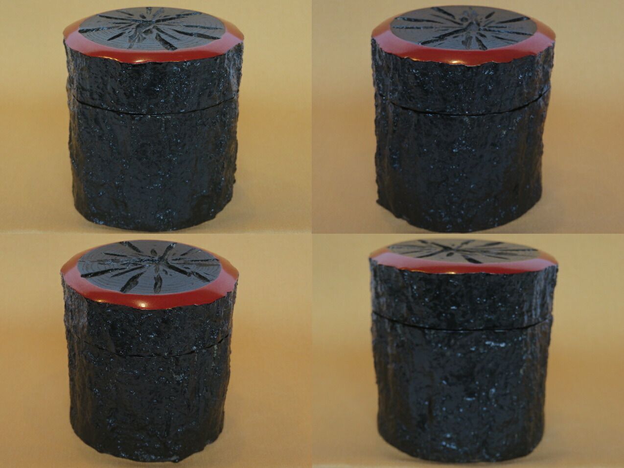 新作入荷中。 九月◆特売品 山中塗 道場宗廣作 炭型 中次棗 木製 漆塗 茶器 税込