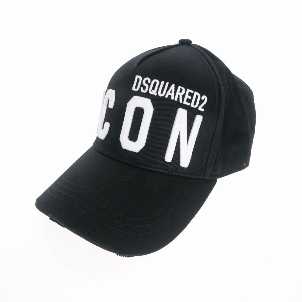ディースクエアード DSQUARED2 21SS ICON CAP ダメージ加工 刺繍 