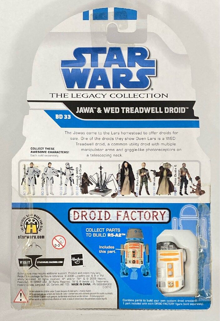 トミーダイレクト LEGACY COLLECTION JAWA WED TREADWELL DROID BD33