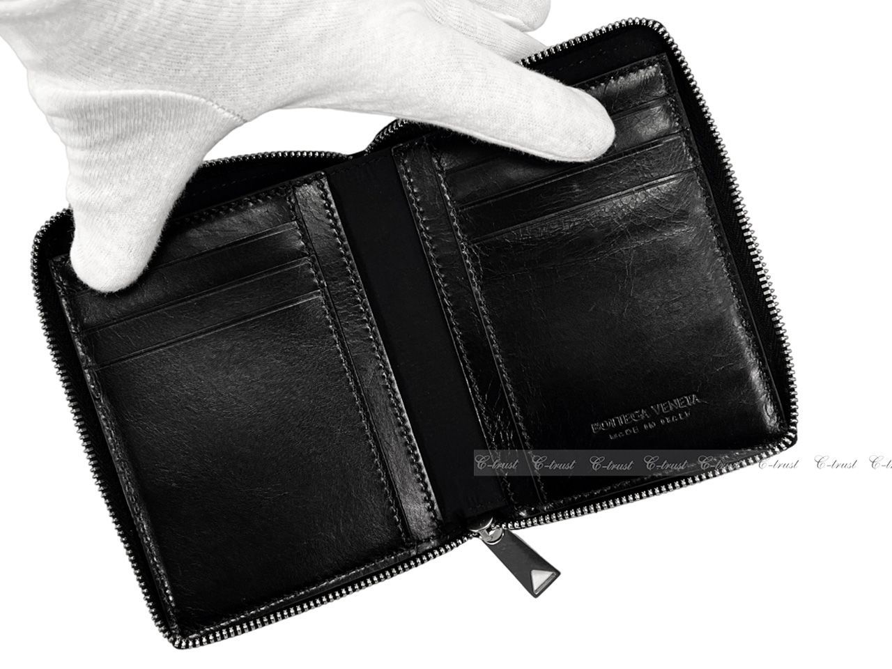 ［専用］BOTTEGA VENETA ブラック 財布 BOTTEGA VENETA ボッテガ ヴェネタ 財布 ウォレット ジップ イントレ