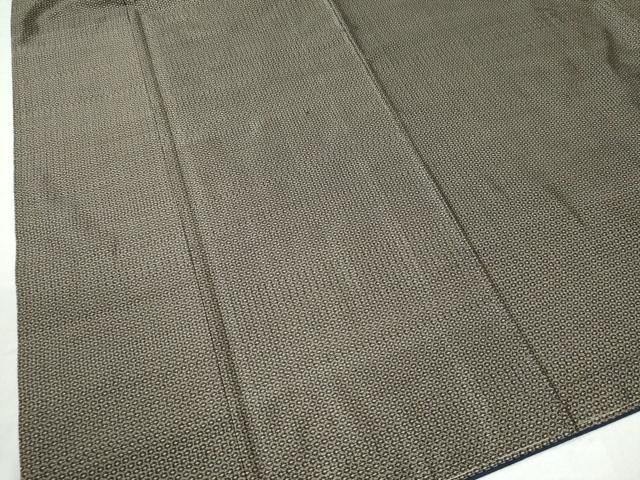 平和屋着物○男性 本場大島紬 亀甲柄 正絹 逸品 未使用