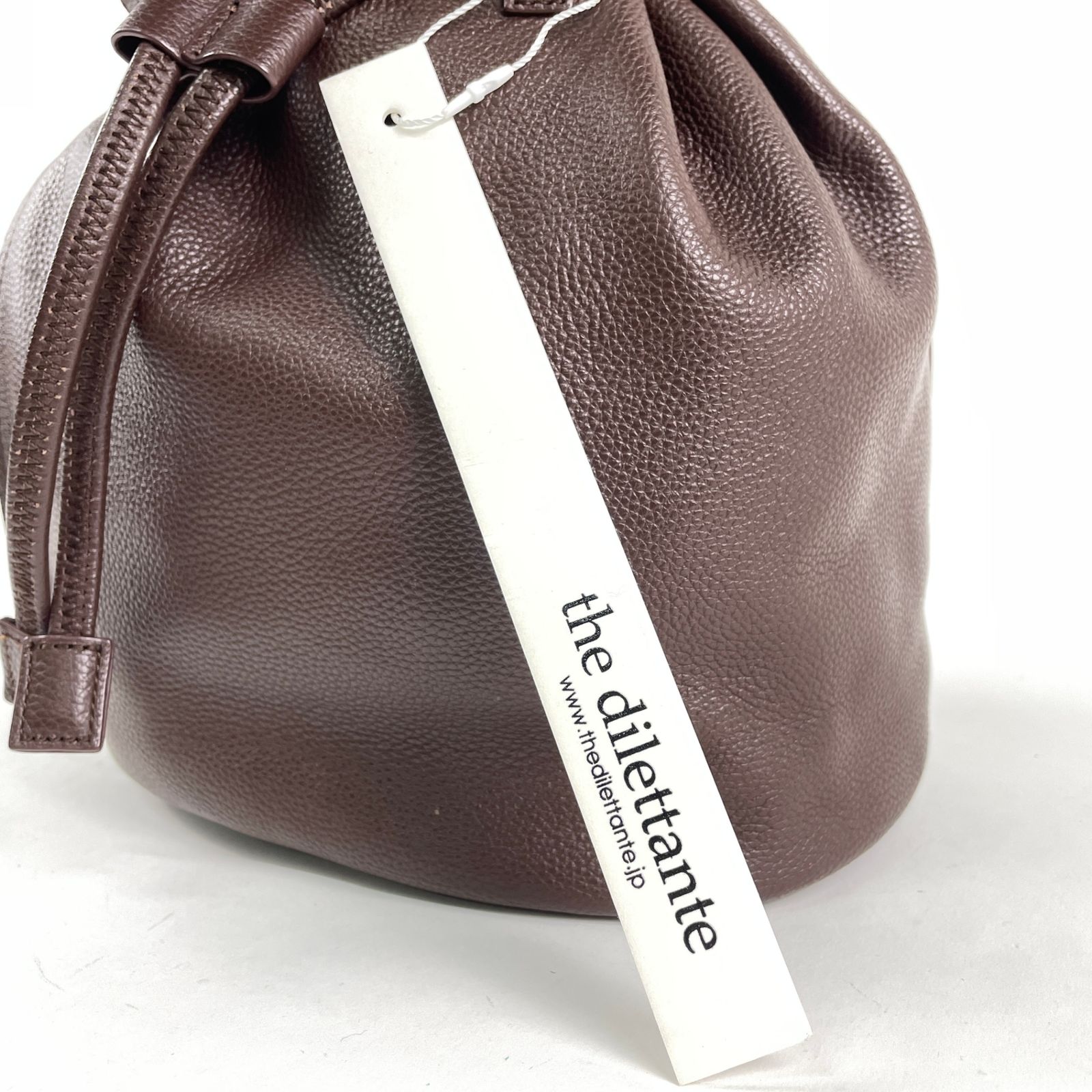 THE DILETTANTE ザ ディレッタント 巾着型 レザーバッグ ハンドバッグ 