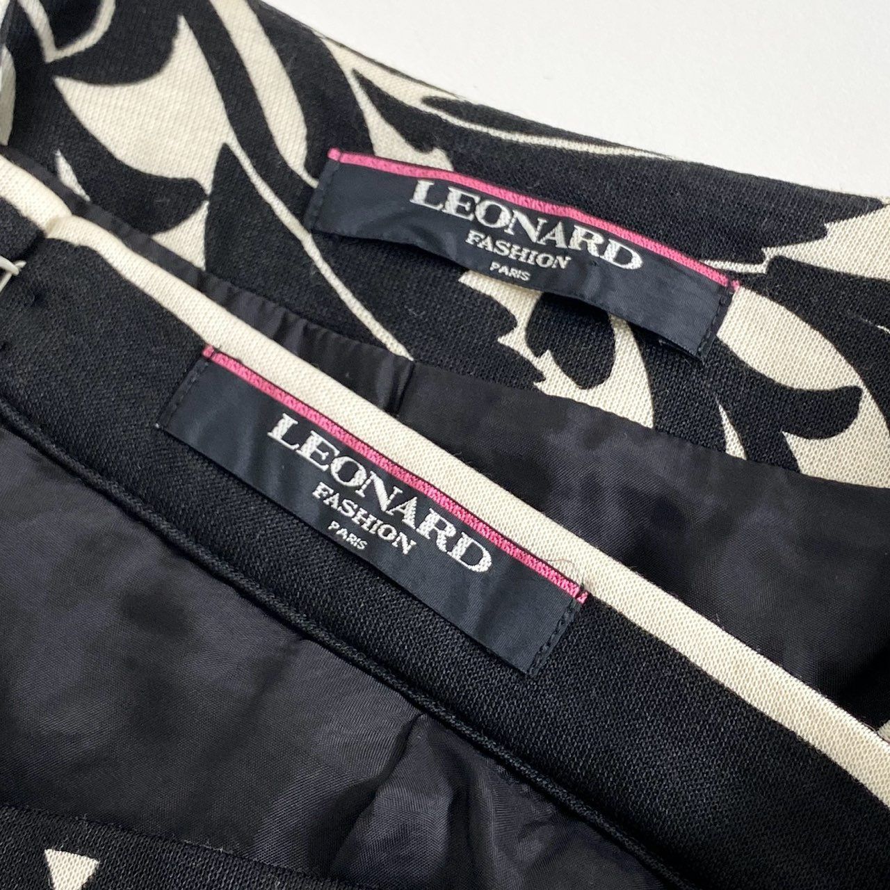 77e25 日本製 LEONARD FASHION レオナール セットアップ スーツ ノー 