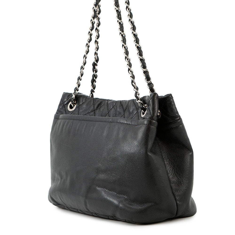 シャネル チェーンショルダーバッグ マトラッセ デカココマーク A48374 CHANEL バッグ 黒