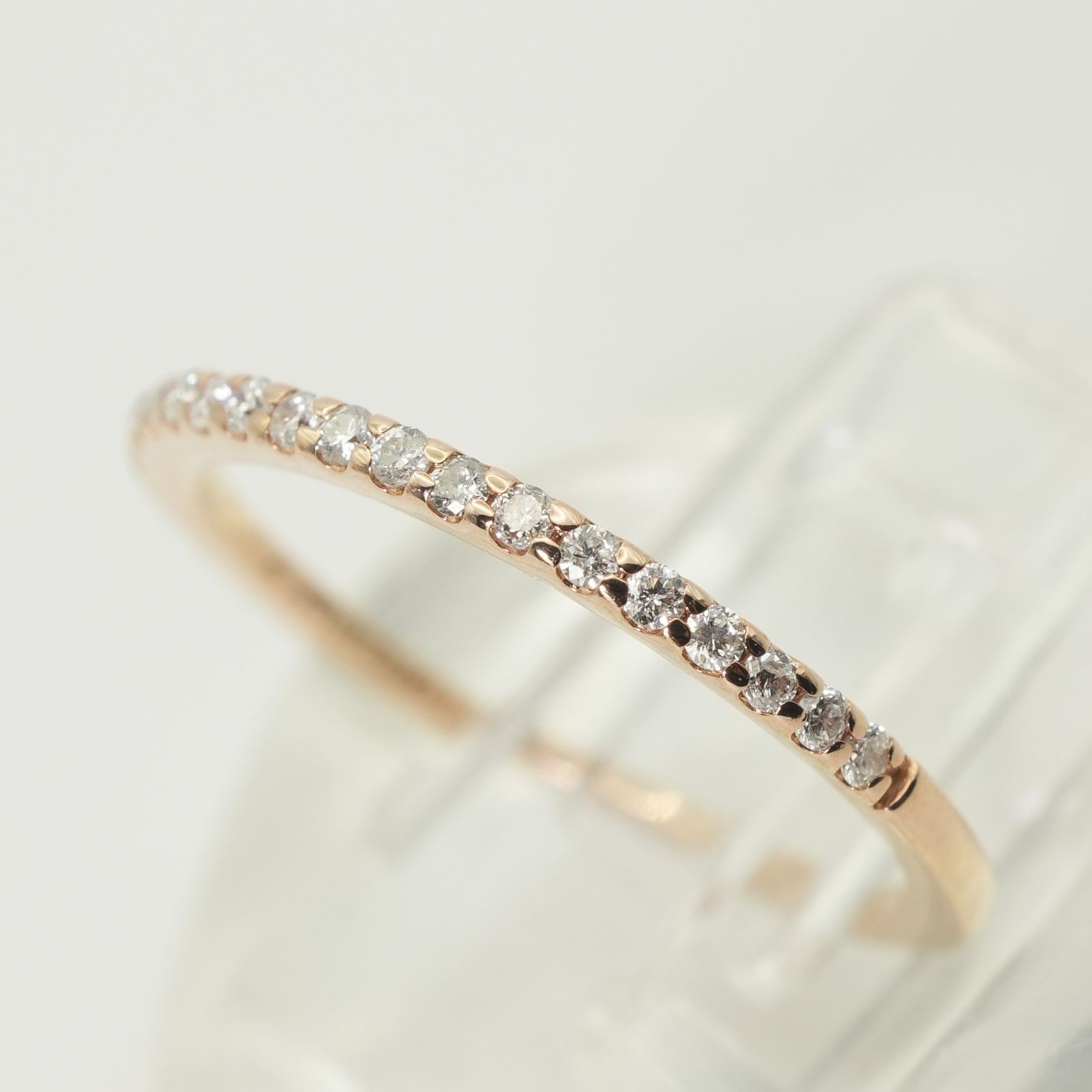 美品 4℃ K18 ダイヤモンド ハーフエタニティ リング/24-4538 - メルカリ 