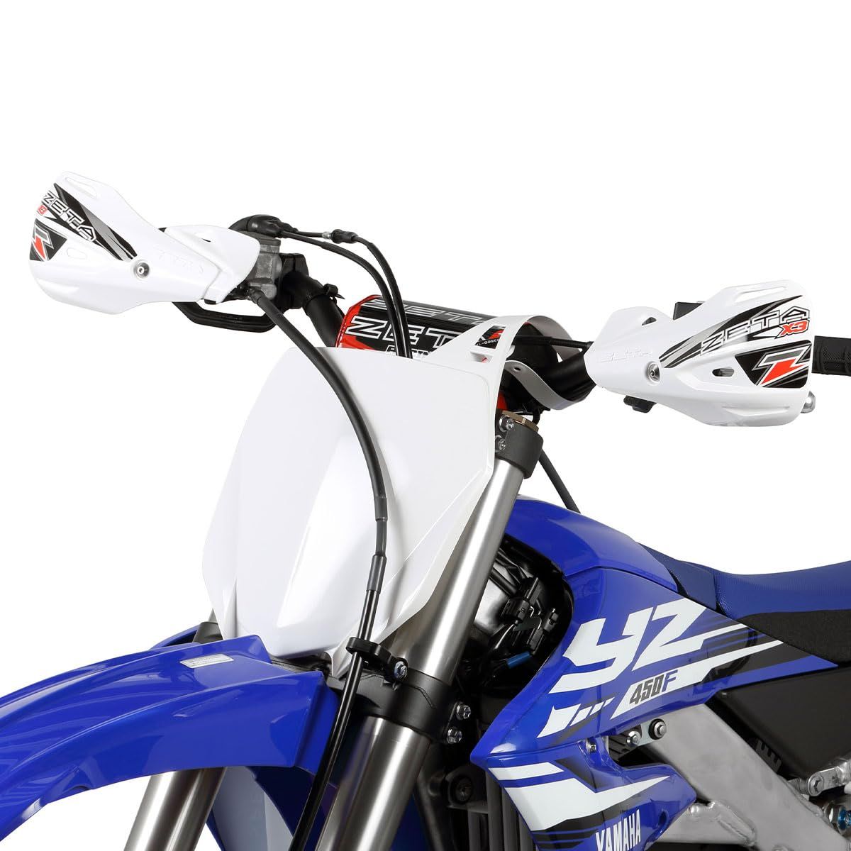 ジータレーシング ZETA RACING インパクトX3ハンドガード ブルー 汎用 ハンドルバークランプタイプ クランプ幅 14mm 泥 飛び石 保護 モトクロス MX レース 角度調整 ダートフリーク Dirtfreak F5439と旧品番 ZE74 BRIGHTFACE_UK