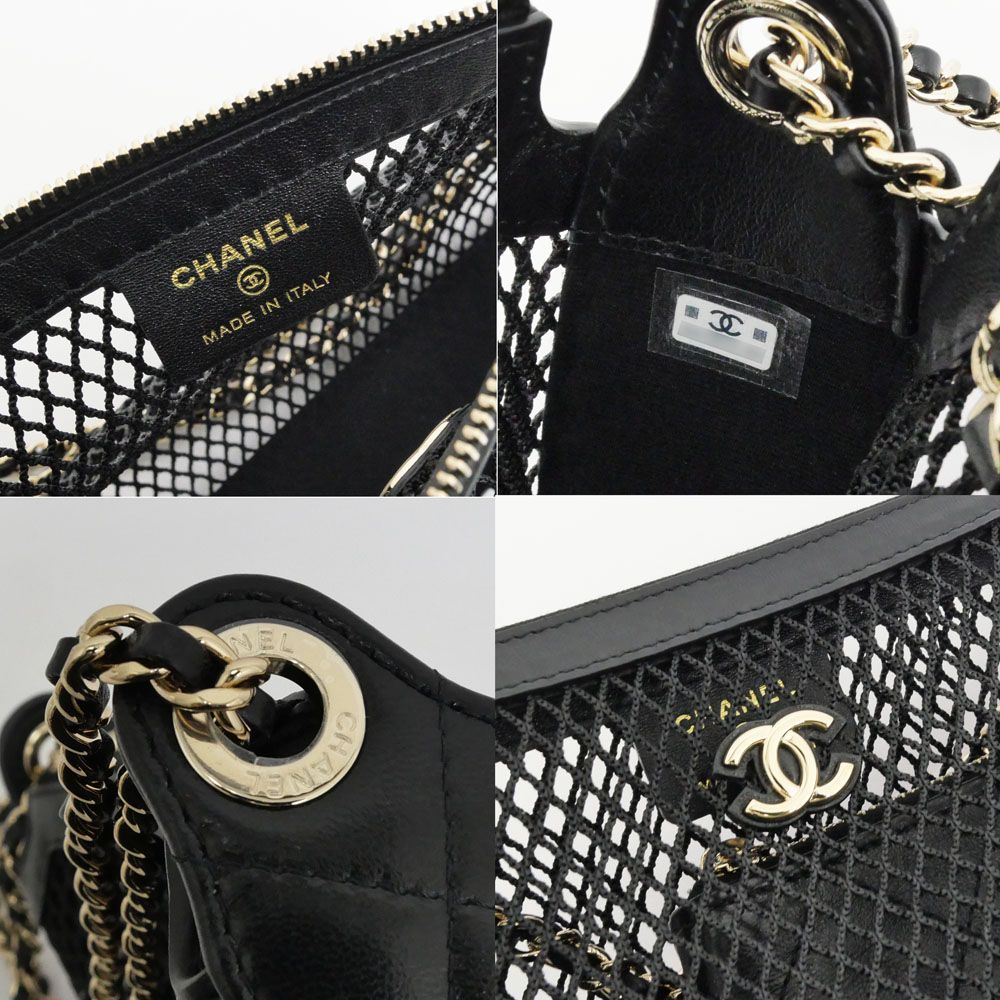 Chanel ブラック クラッチバッグ 洗練されたブラック ミニサイズ 25C【CHANEL】チェーンクラッチ