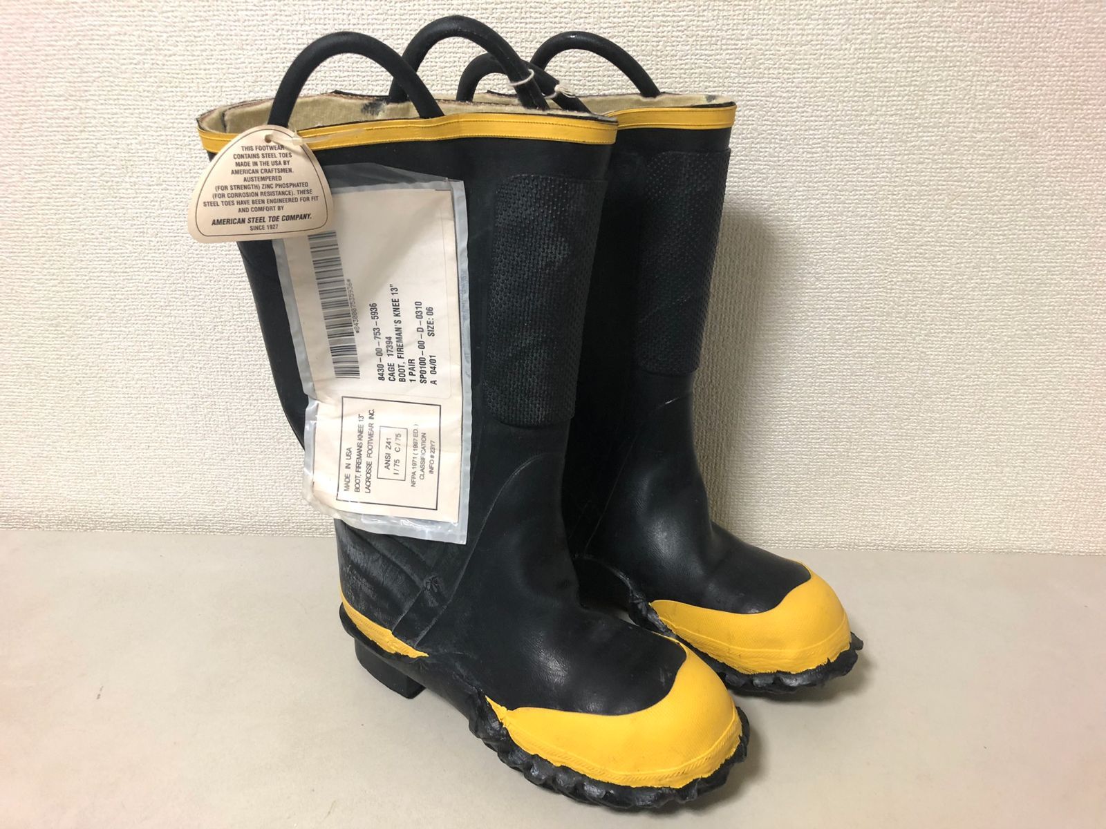 送料込み 未使用品 米軍 ファイヤーマン ラクロス ブーツ 送料込み 未使用品 米軍 ファイヤーマン ラクロス ブーツ