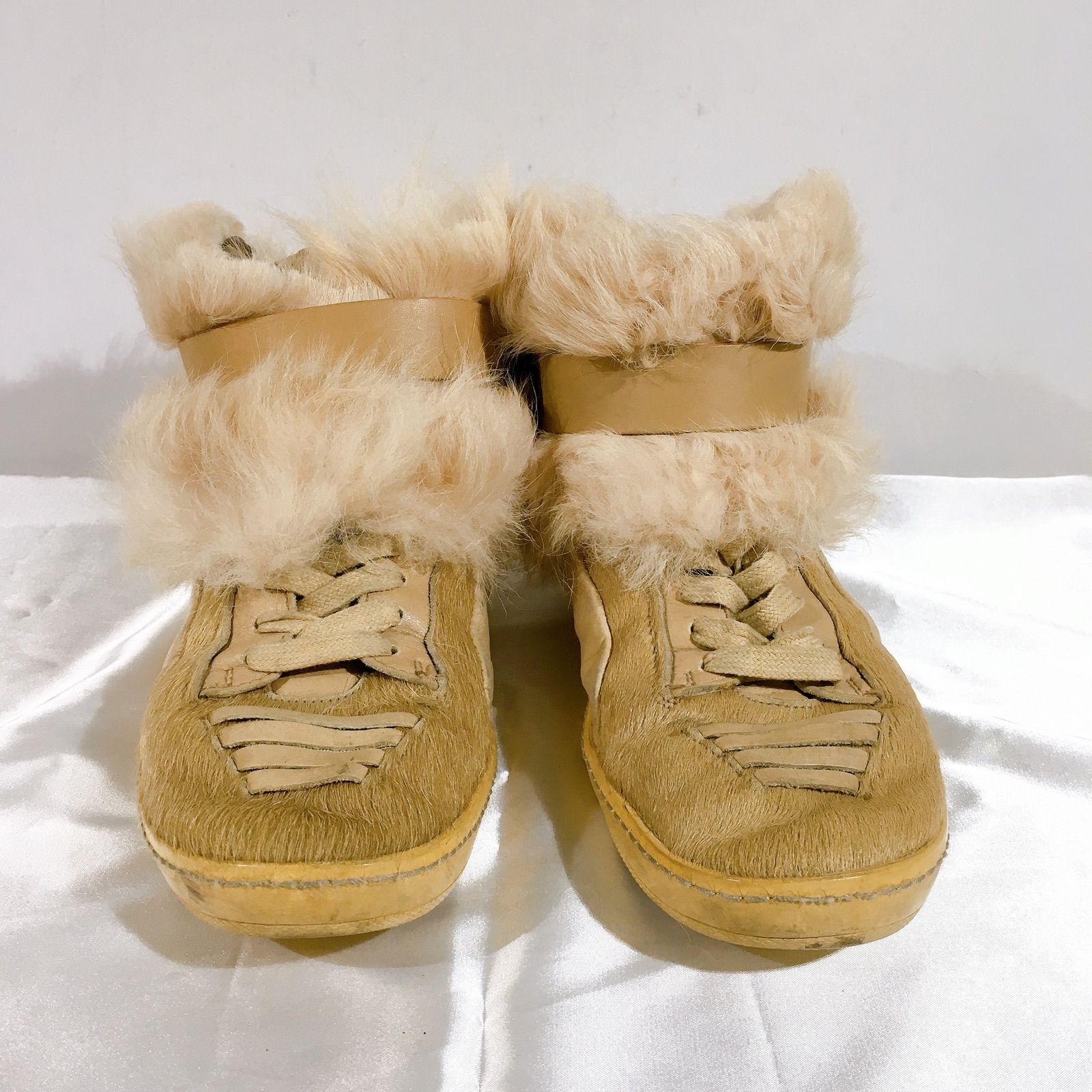 美品】 PUMA × ALEXANDER MQUEEN LEATHER SHOSE 牛皮 羊革 ジャーマン 