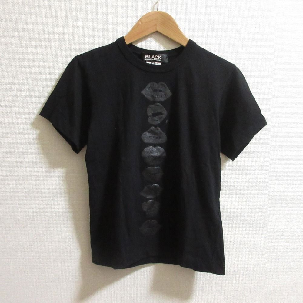 BLACK COMME des GARÇONS リッププリント Tシャツ S 良品 AD2015 BLACK COMME des GARCONS ブラックコムデギャルソン