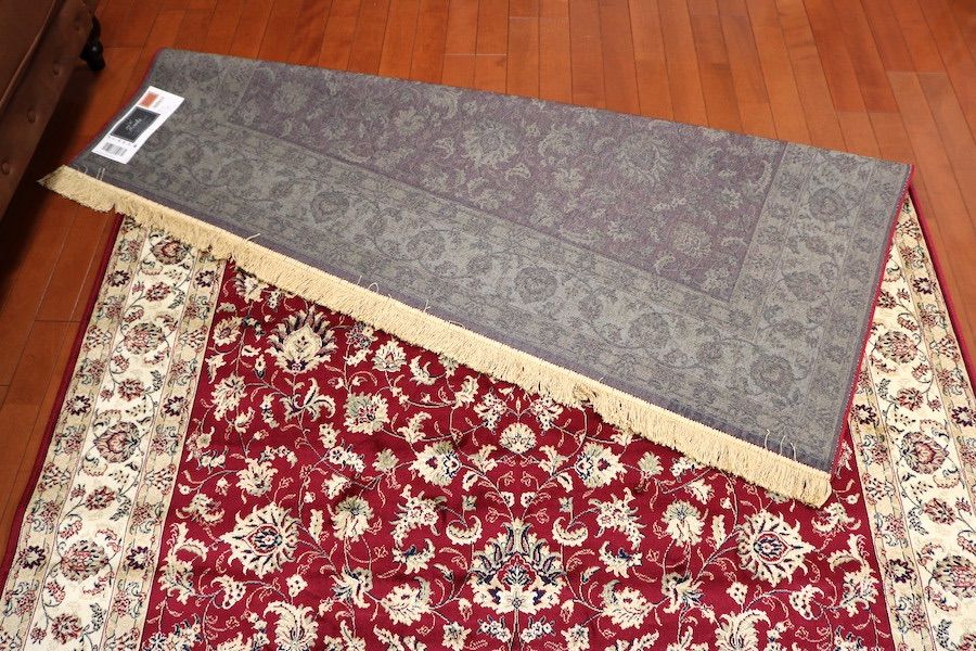 送料無料！ペルシャ柄絨毯 160×230ラグ カーペット 訳あり ペルシャ柄絨毯 160×230 新品未使用 ラグ カーペット ゴールド