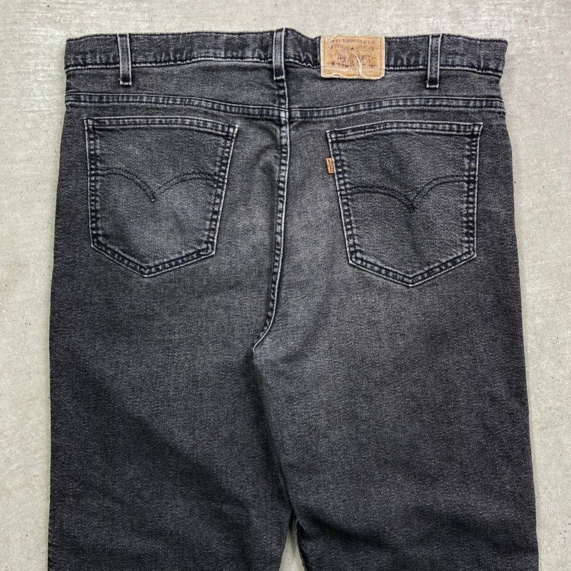 古着　デニム　ジーンズ　Levi’s 90年代 Levi's リーバイス 548 ブラックデニムパンツ FLEX DENIM 先