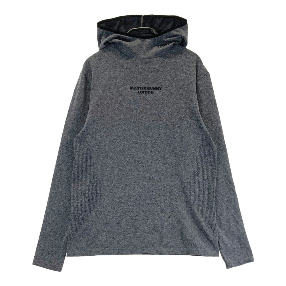 サイズ 4 MASTER BUNNY EDITION マスターバニーエディション 2025年 フード付き 長袖Tシャツ グレー系 240101528632 ゴルフウェア メンズ ストスト