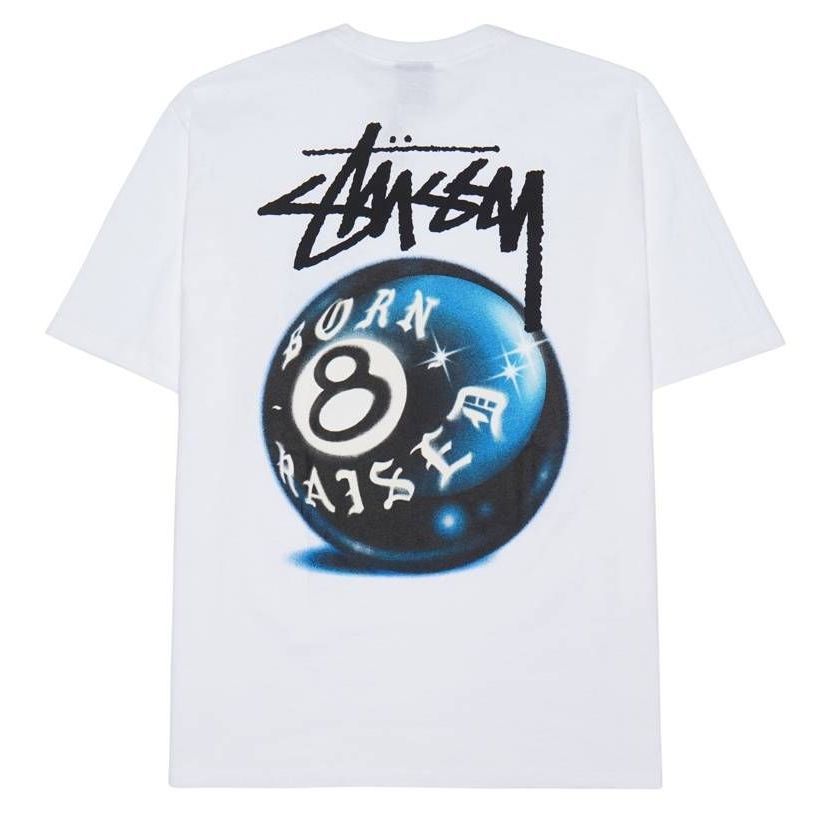 Stussy Born x Raised 8 Ball Tee 