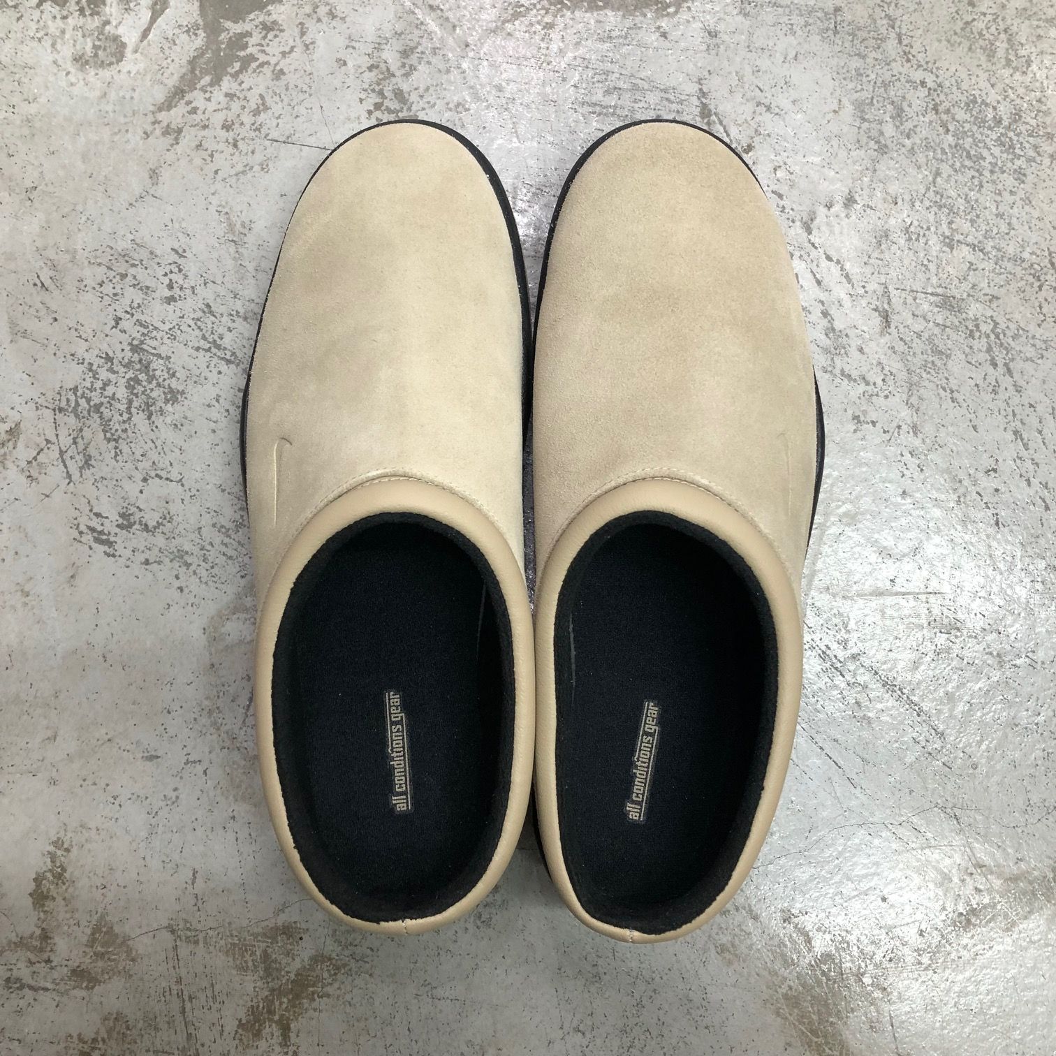 Nike クロッグサンダル ベージュルーファススリッポン30cm