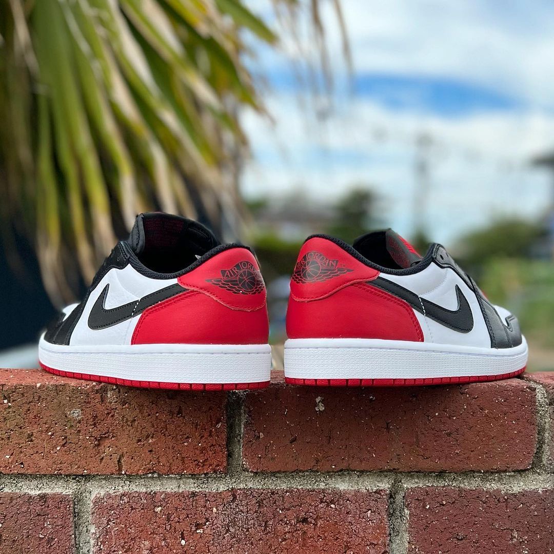 AIR JORDAN 1 RETRO LOW OG BLACK TOE エア ジョーダン 1 レトロ ...