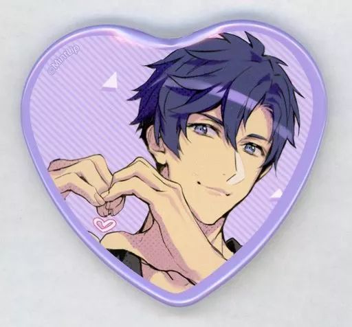 DIG-ROCK ハート缶バッジ 中古】バッジ・ピンズ 綺戸想吾 「DIG-ROCK トレーディングハート缶